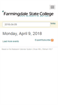 Mobile Screenshot of calendar.farmingdale.edu